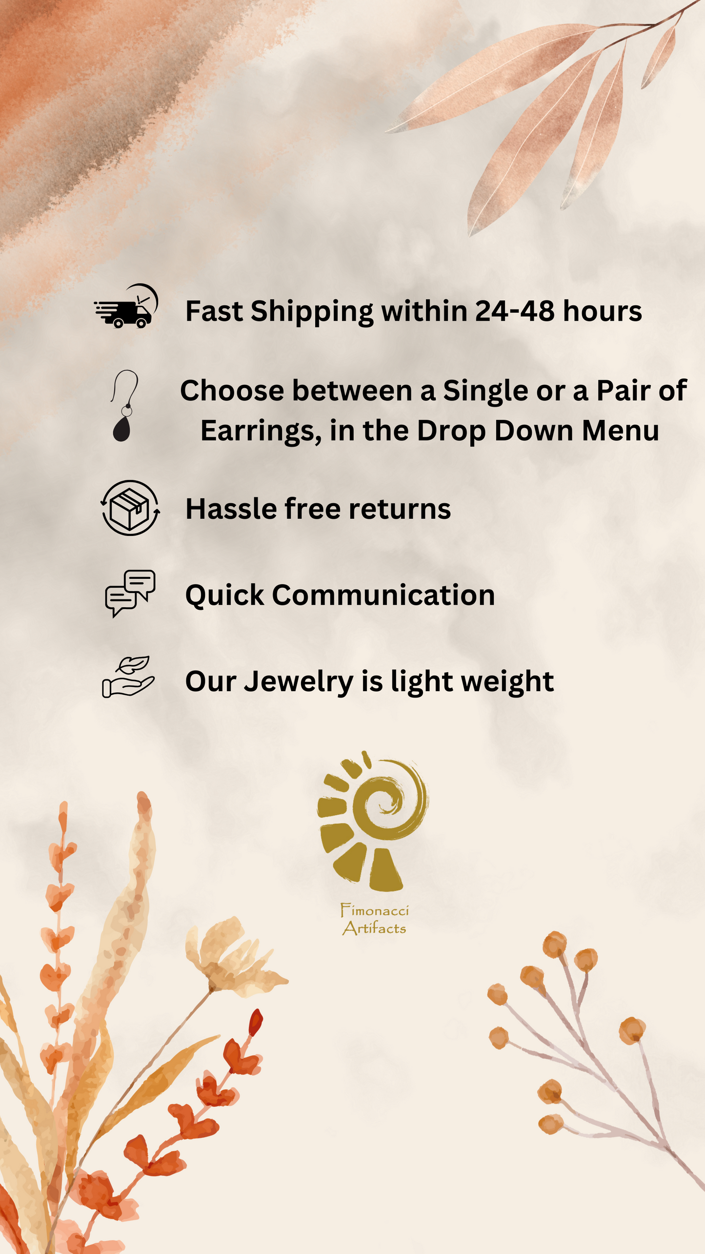 Verdant Leaf – Ohrringe mit goldenen Blättern & grüner Türkisperle