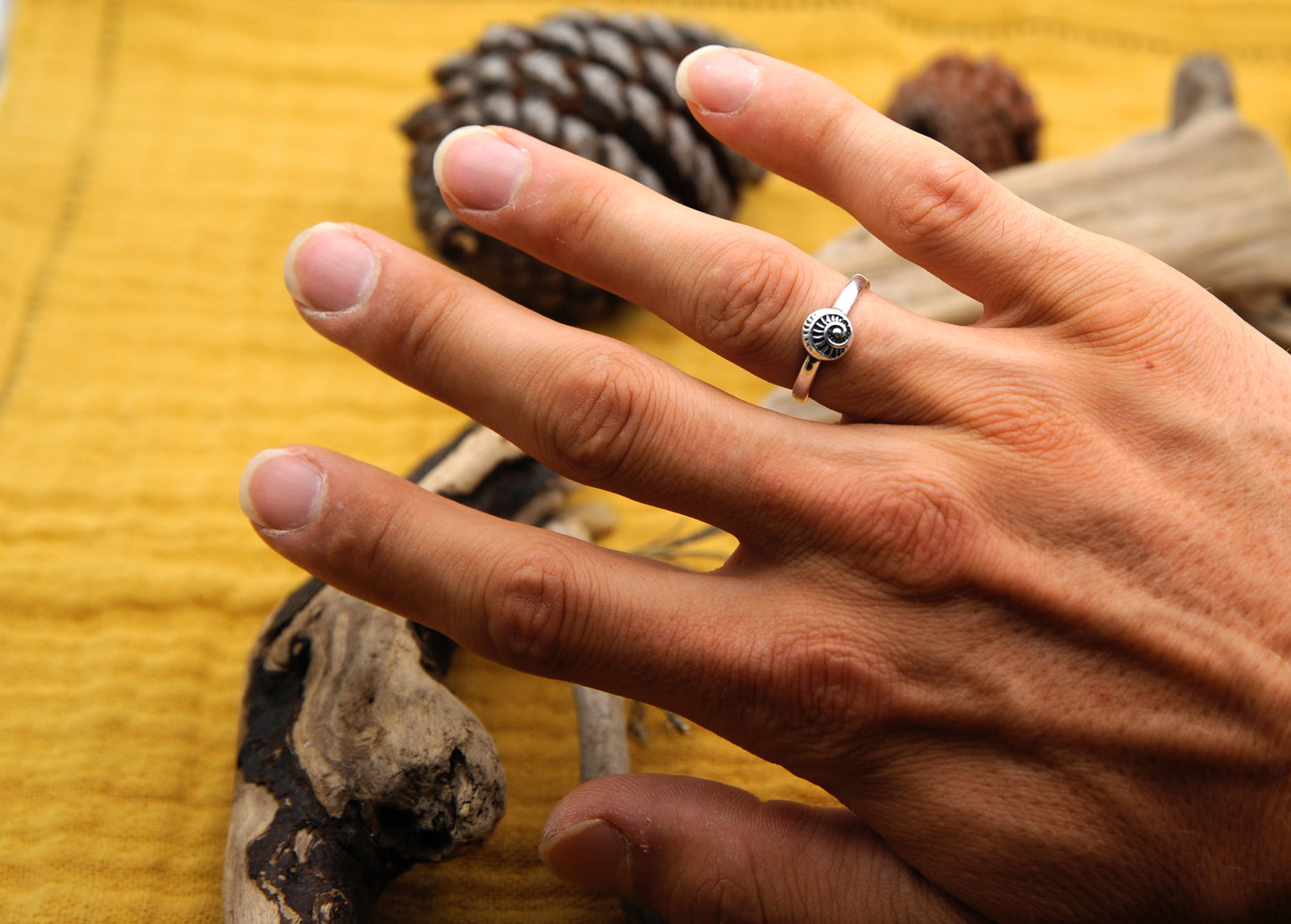 Silberring kleine Schnecke Design – 925 Sterling Silber