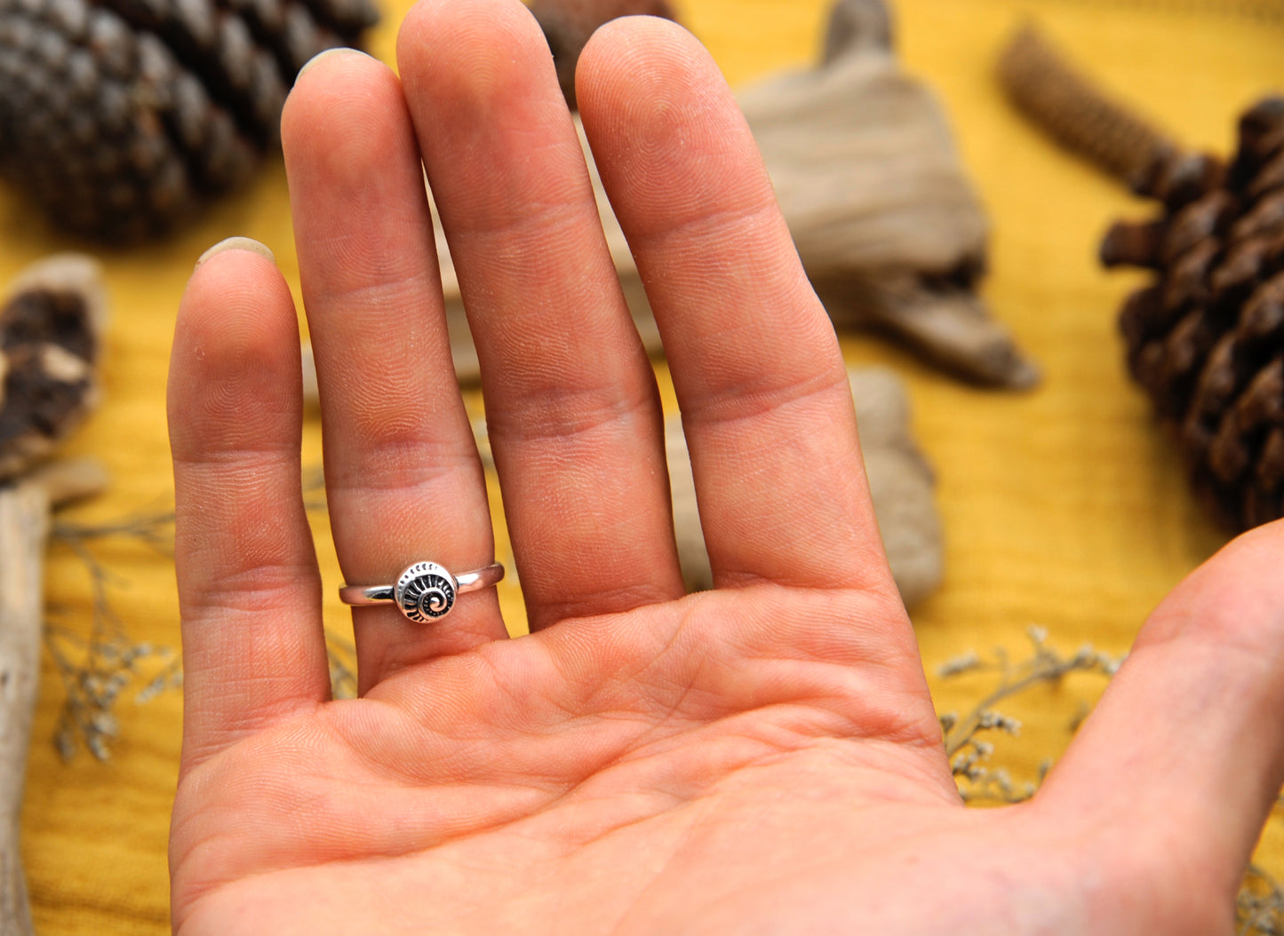 Silberring kleine Schnecke Design – 925 Sterling Silber