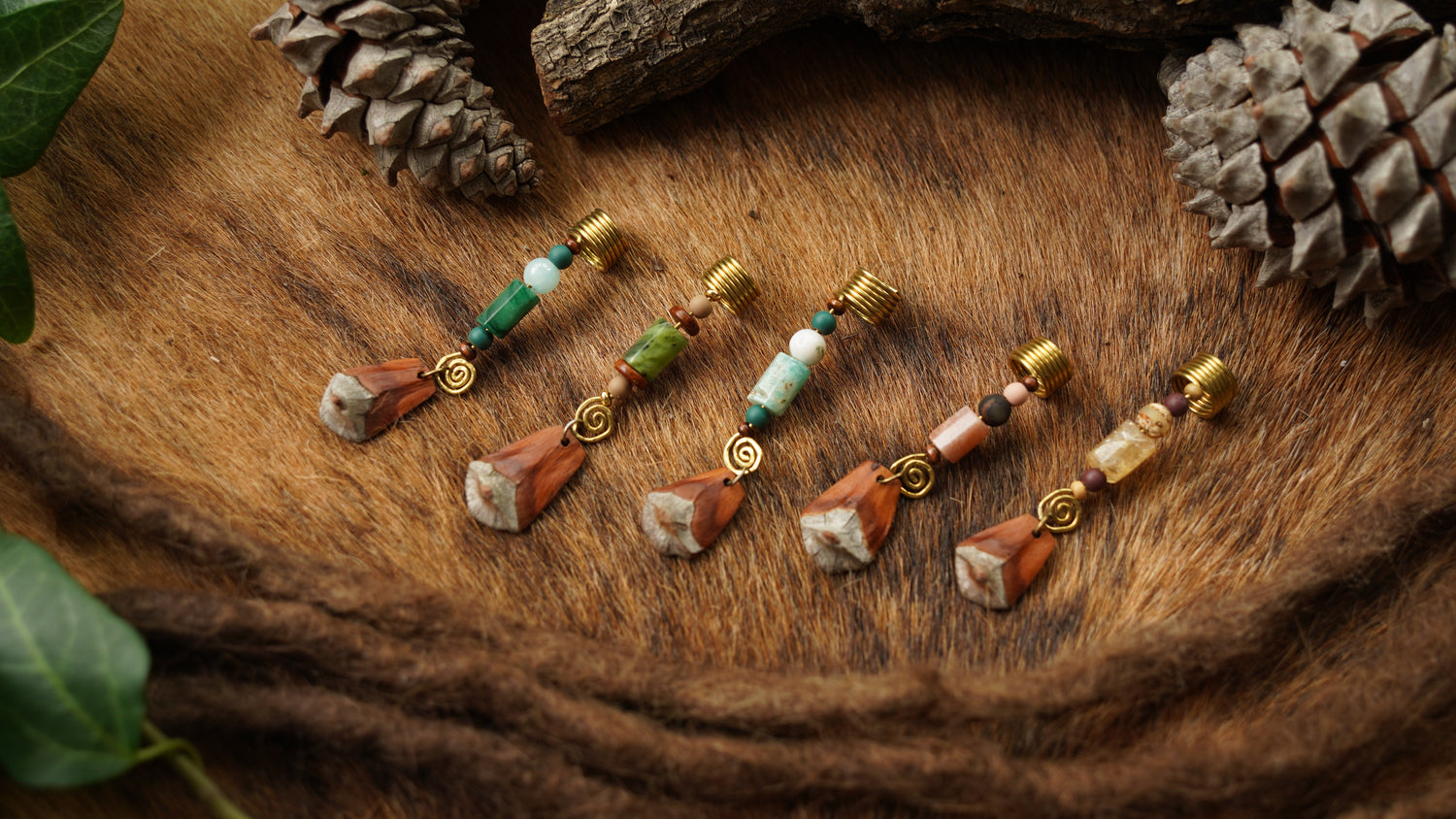 Holz Dreadschmuck