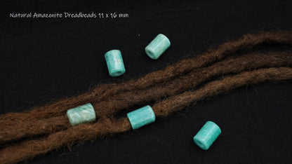 Amazonite Dread Beads – Tube (Set of 2) – view 3