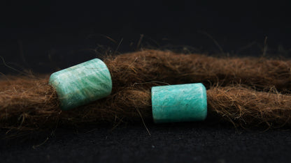 Amazonite Dread Beads – Tube (Set of 2) – view 5