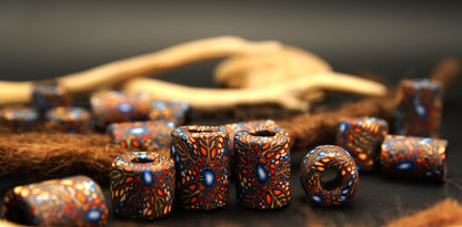 Fractal Vision – handgemachte Fimo-Dreadperle
