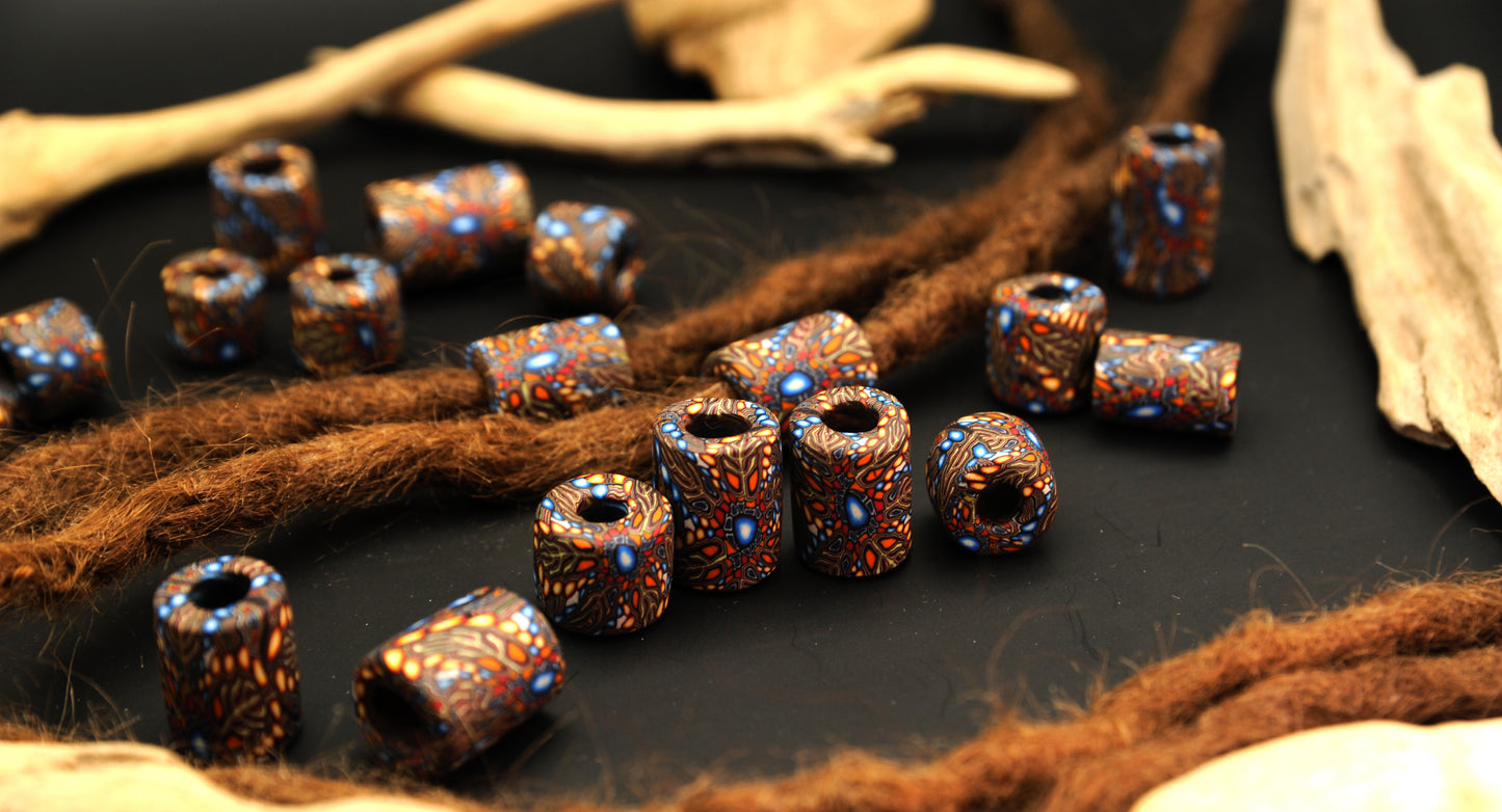 Fractal Vision – handgefertigte Fimonacci Dreadbead