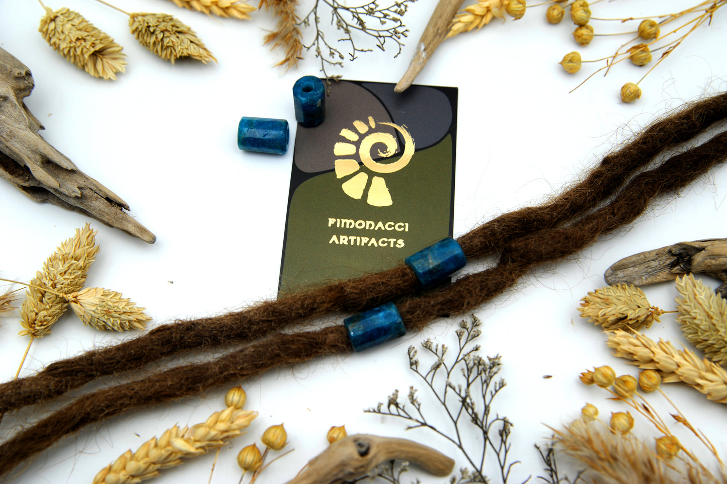 Apatit Dreadlockperlen – Tube (2er-Set)