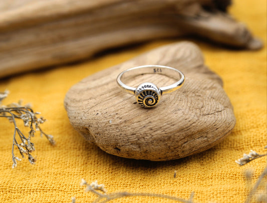 Silberring kleine Schnecke Design – 925 Sterling Silber