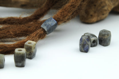 Labradorite Dread Beads – Cuboid (Set of 2) – view 3