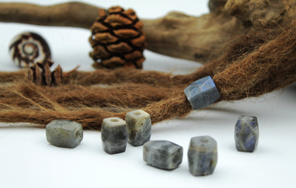 Labradorite Dread Beads – Cuboid (Set of 2) – view 4