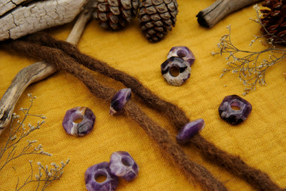 Amethyst Scheibenperlen – Detail