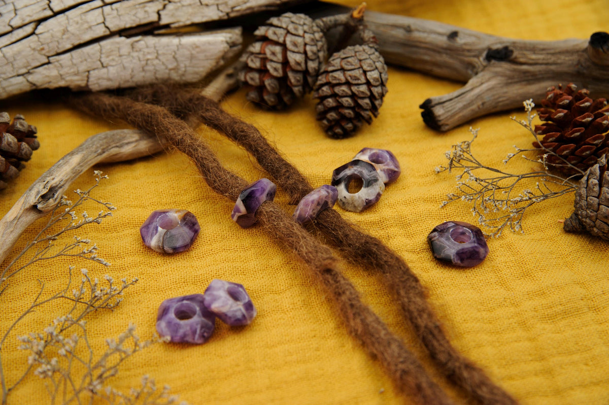 Amethyst Scheibenperlen – Detail