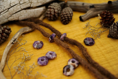 Amethyst Scheibenperlen – Detail
