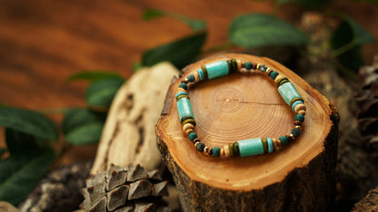 Amazonit Armband mit blauem Granat – Ansicht 6