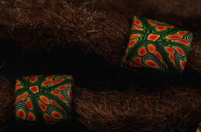 Desert Bloom – Handmade Polymer Clay Dread Beads Set – view 4