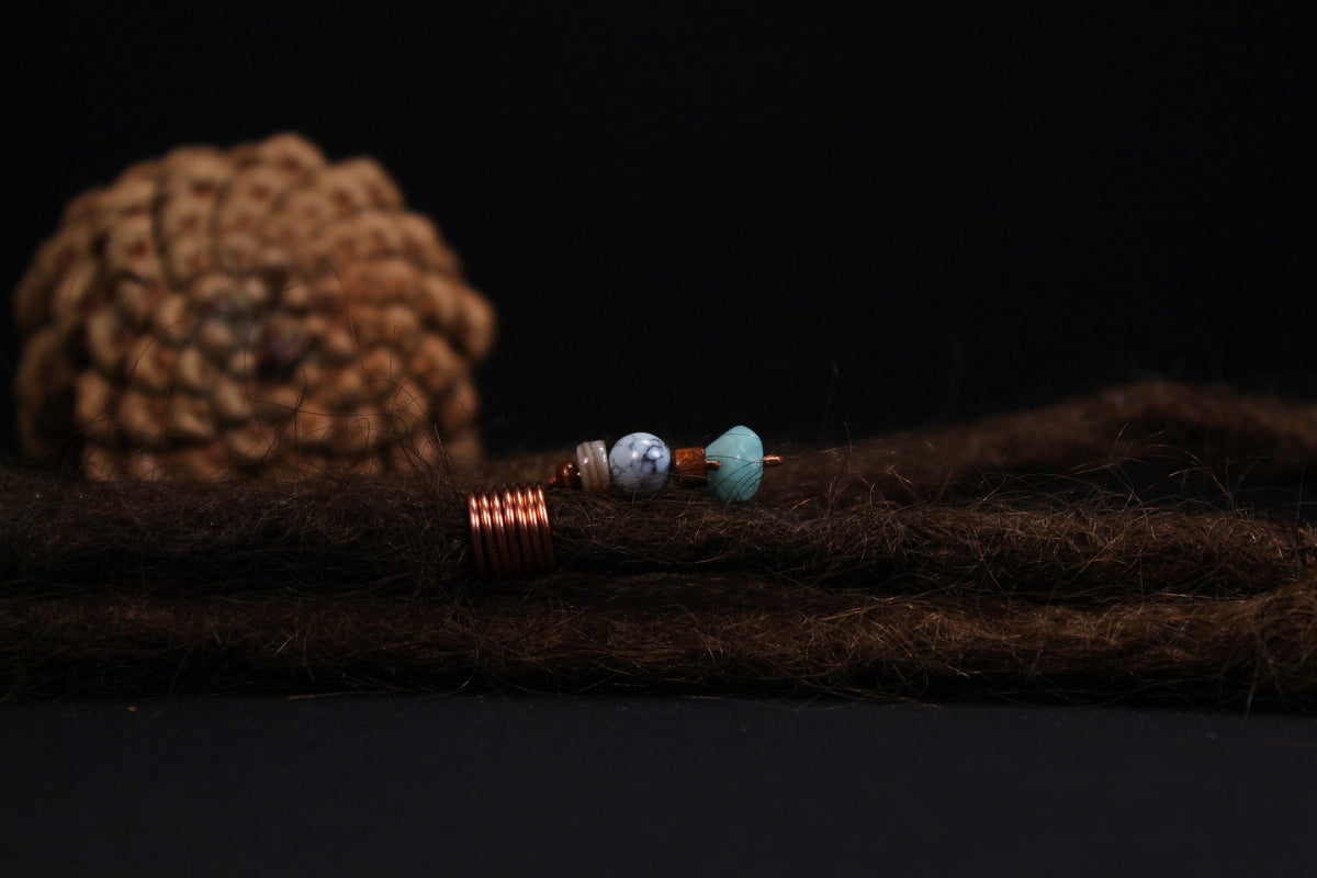 Draht-Dreadperle Boho Modell I
