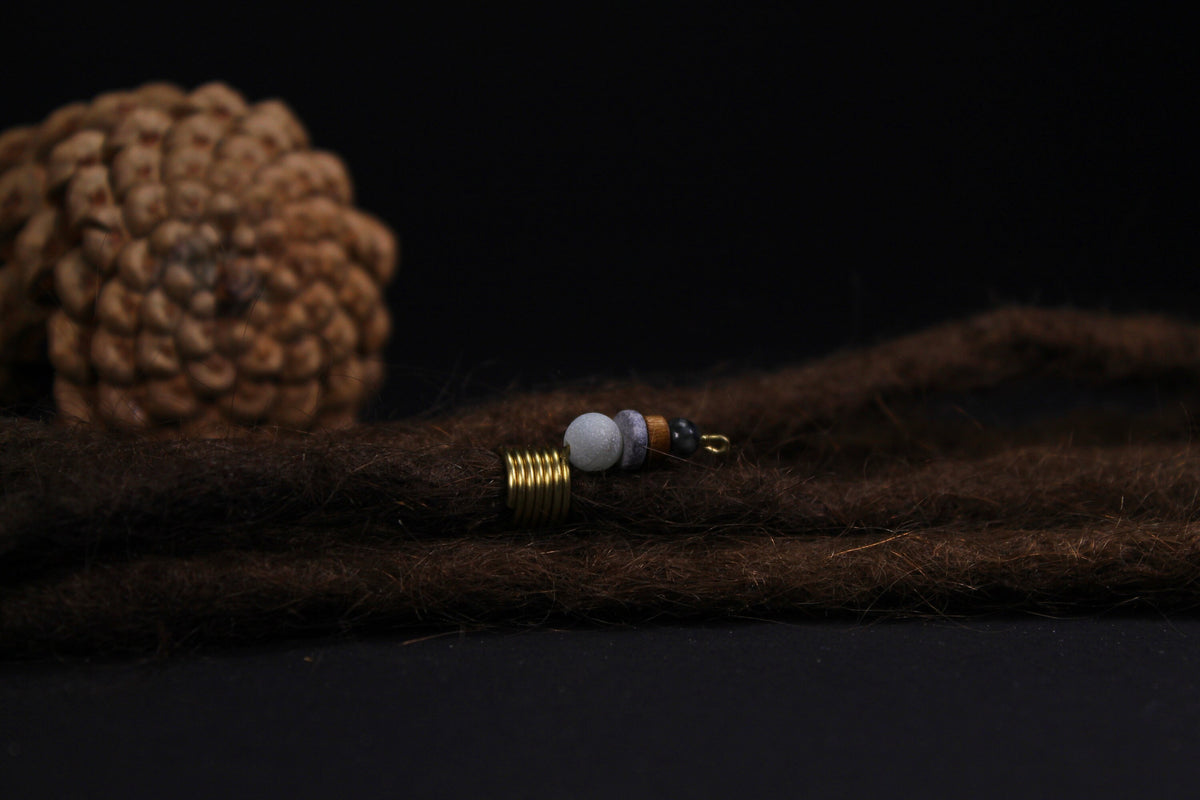 Draht-Dreadperle Boho Modell B – Ansicht 2