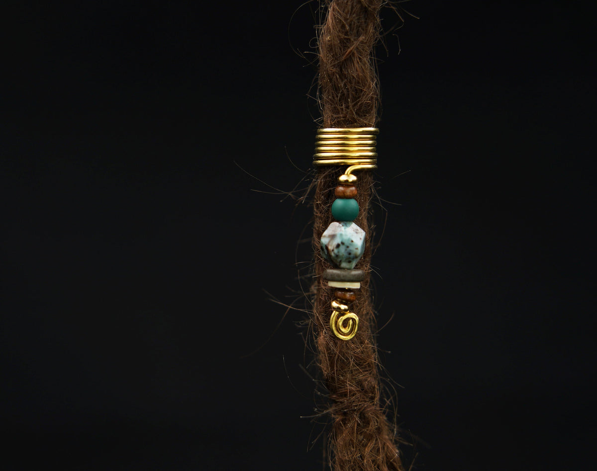 Draht-Dreadperle Boho Modell C – Ansicht 2