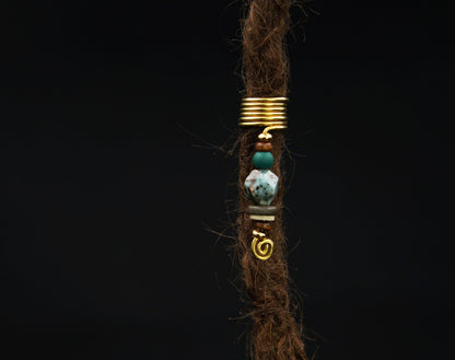 Draht-Dreadperle Boho Modell C – Ansicht 2