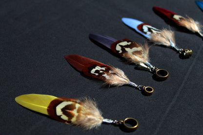 Dreadlock Federanhänger Farben – Detail