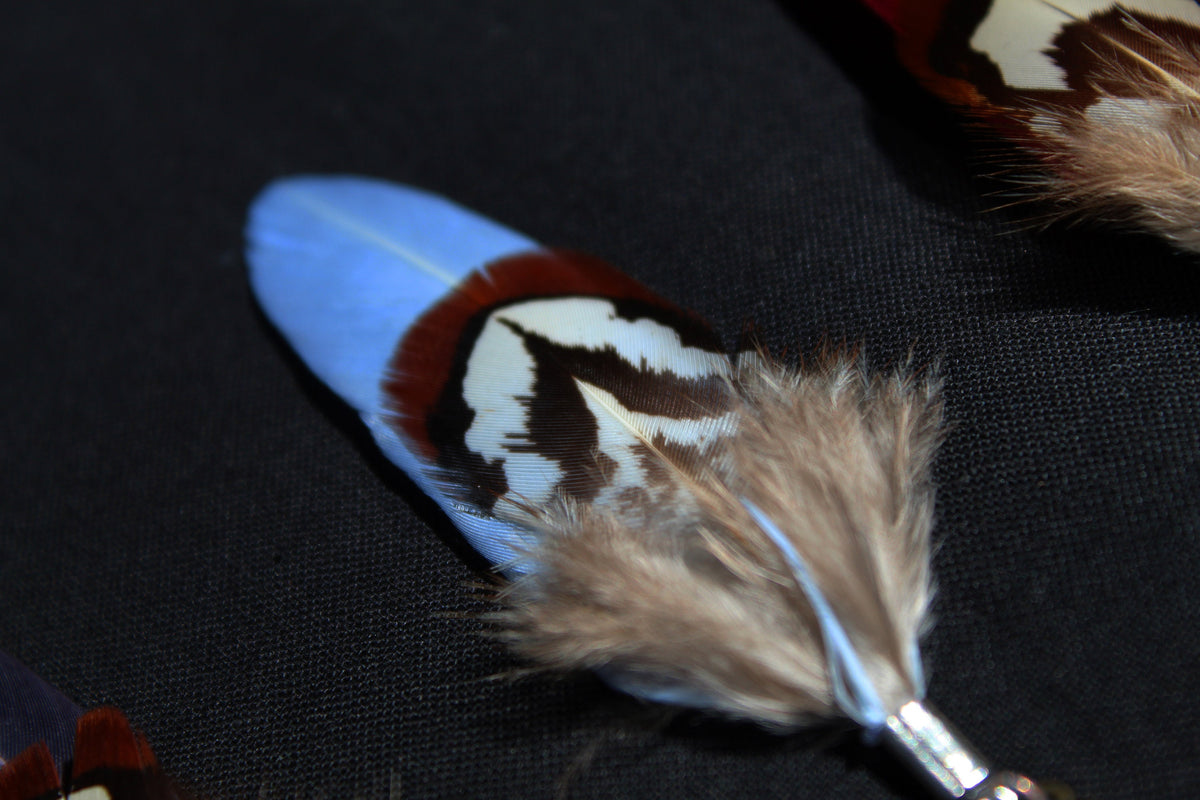 Dreadlock Federanhänger Farben – Detail