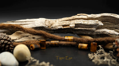 Dreadlock Röhrenperlen 6 Minerale – Detail