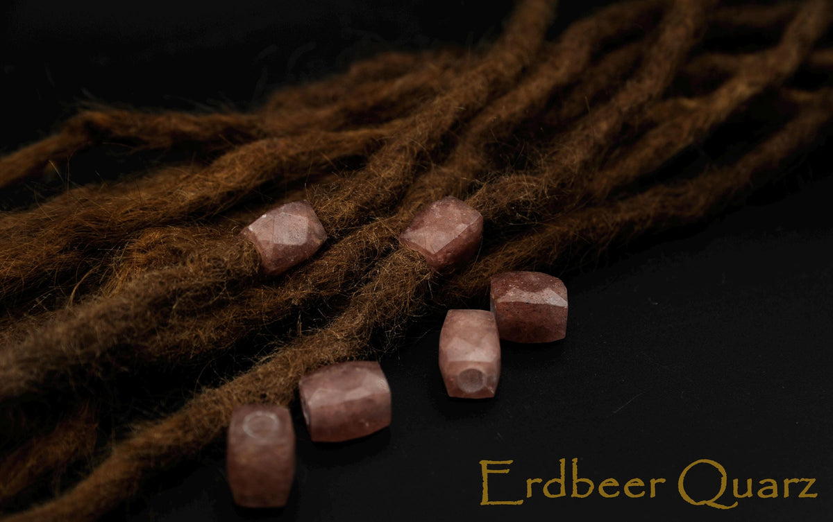 Gemstone Dreadlock Beads in 8 Minerals – Single or as a Set, Hole 4–7 mm – view 9
