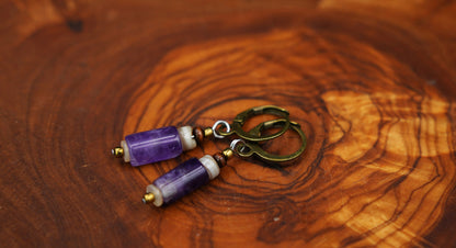 Amethyst Ohrringe – Detail