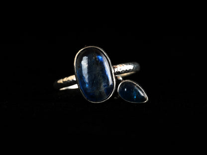 Kyanit Apatit Ring aus 925 Silber – Ansicht 10