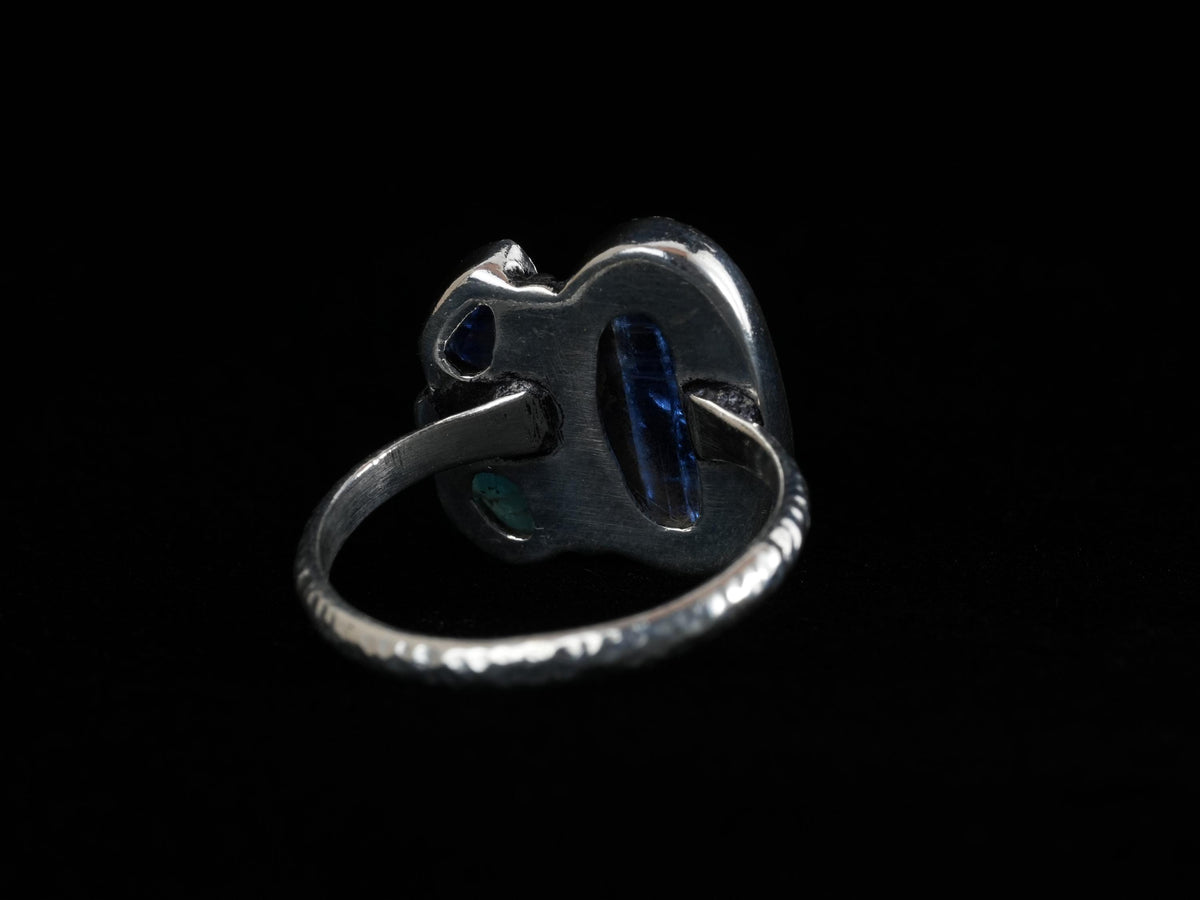 Kyanit Apatit Ring aus 925 Silber – Ansicht 5