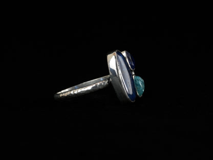 Kyanit Apatit Ring aus 925 Silber – Ansicht 9