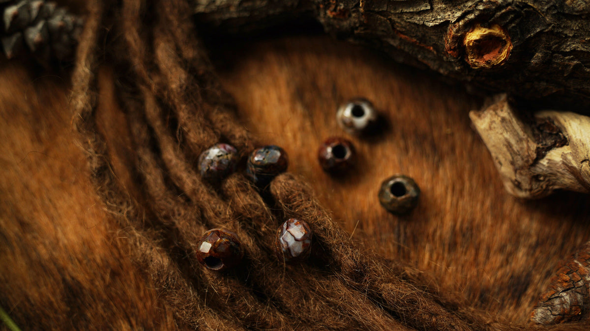 Pietersit Dreadlockperlen – Detail