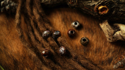 Pietersit Dreadlockperlen – Detail