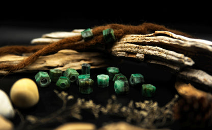 Smaragd Dreadlockperle – Detail