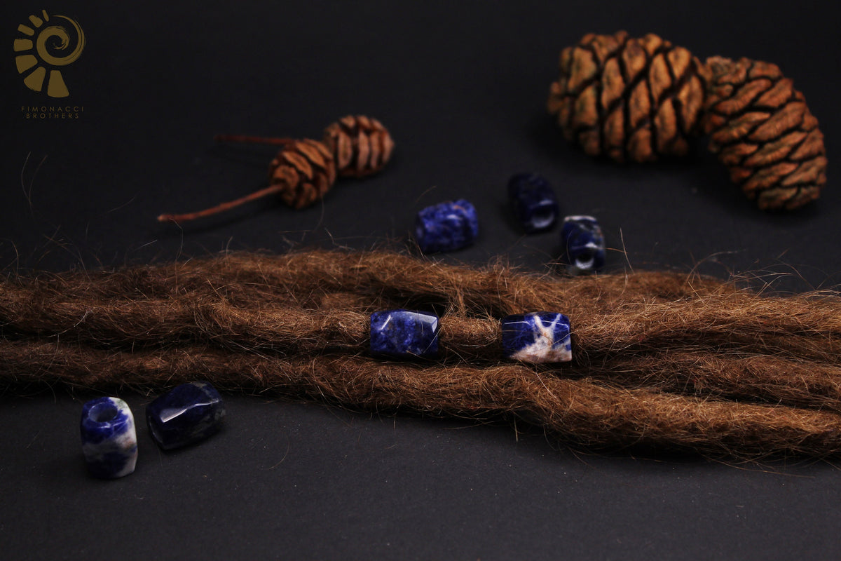 Sodalith Dreadlockperlen – Detail