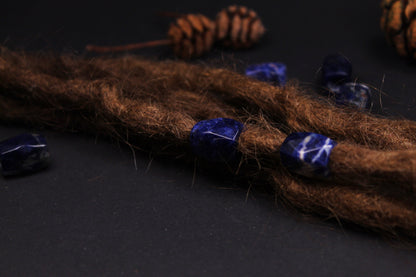 Sodalith Dreadlockperlen – Detail