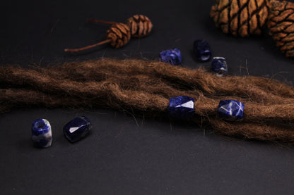 Sodalith Dreadlockperlen – Detail