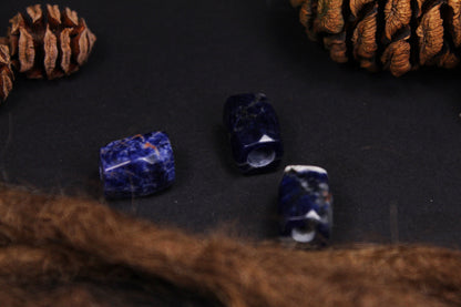 Sodalith Dreadlockperlen – Detail