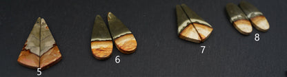 Polychrom Jaspis Ohrringe – Detail