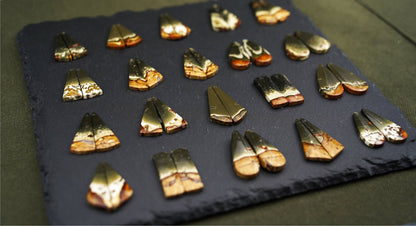 Symmetrical Polychrome Jasper Earrings – Selection II, Mirrored Stone Pairs – view 3