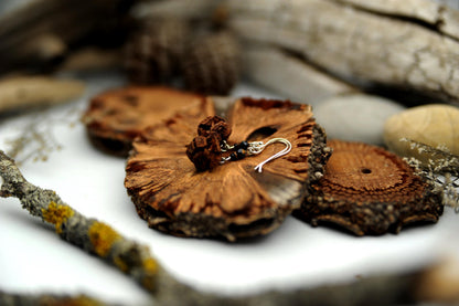 Cypress Cone Earrings with 925 Silver – Minimalist, Vintage Look – view 6
