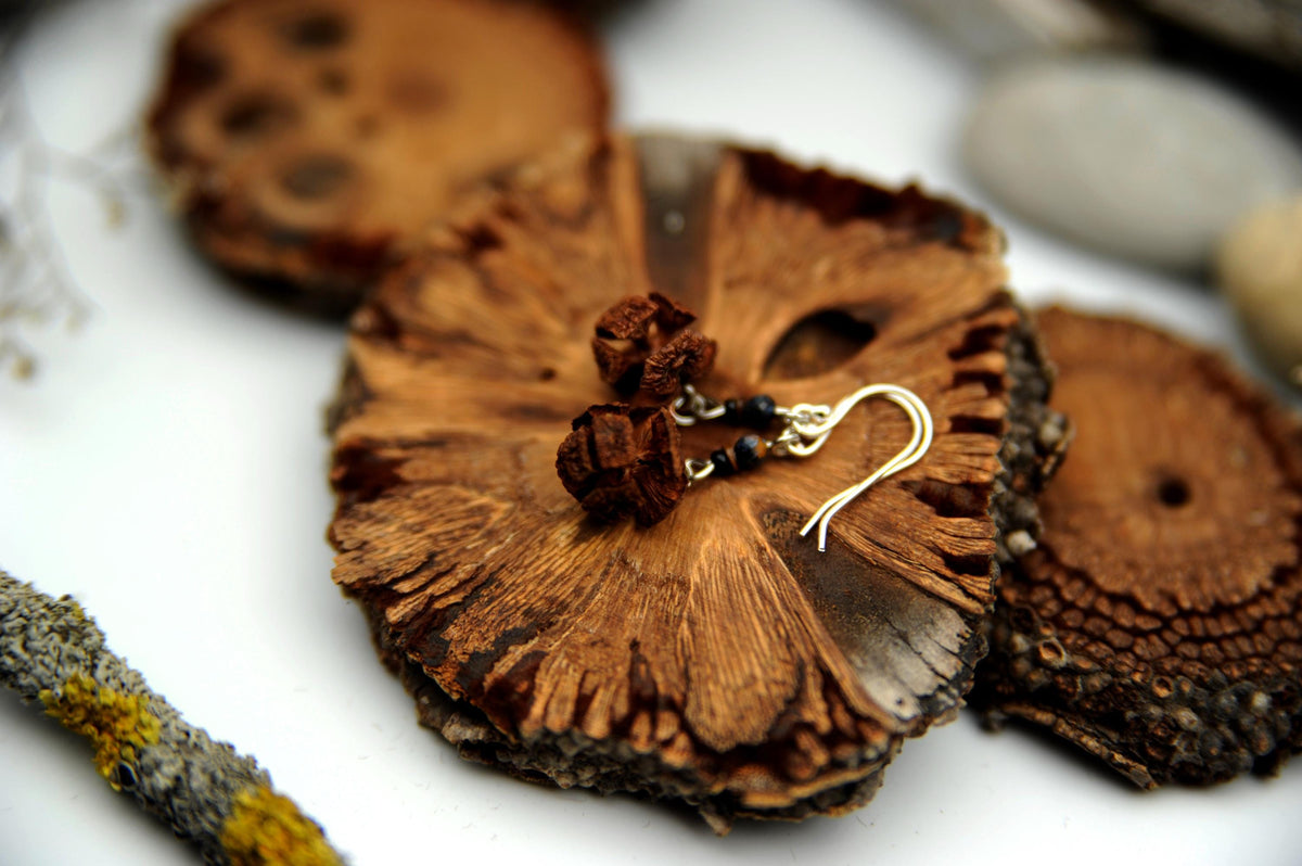 Cypress Cone Earrings with 925 Silver – Minimalist, Vintage Look – view 7